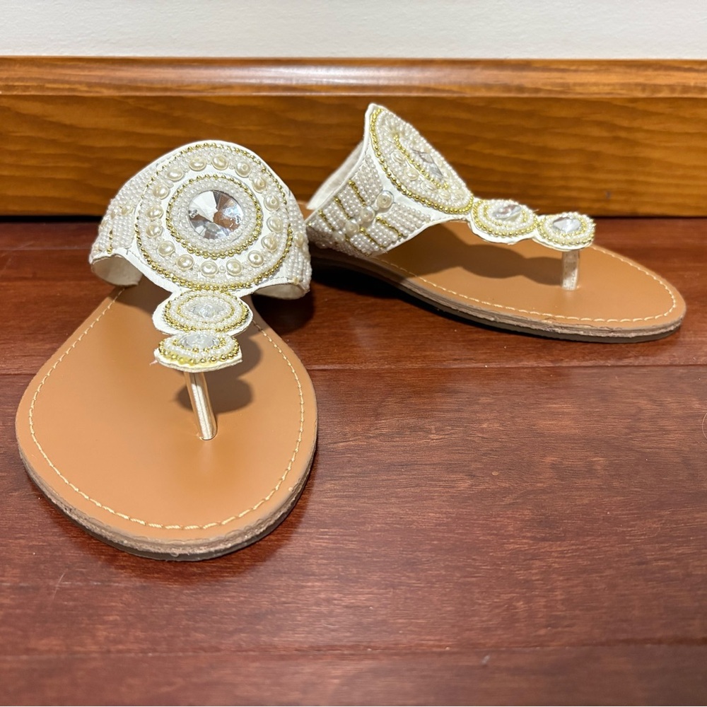 3/$10 XOXO Beaded Sandals